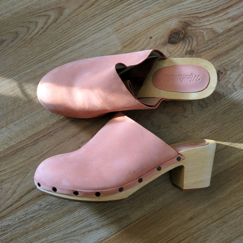Madewell suede clogs, 9.5